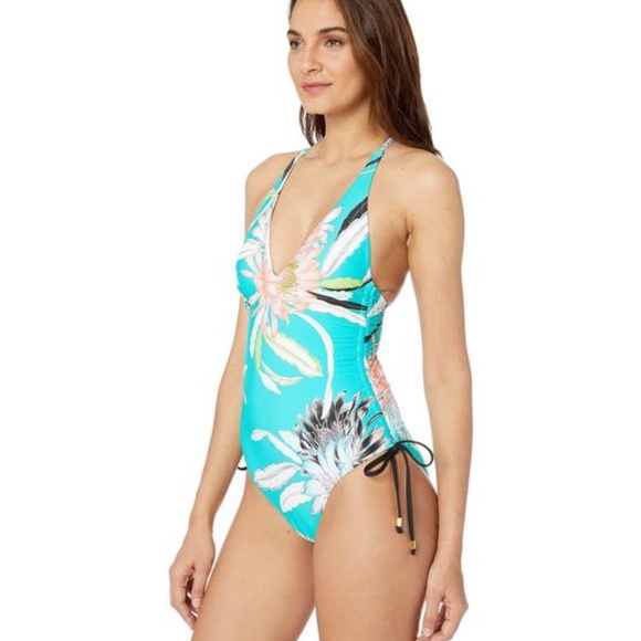 NWT $154 TRINA TURK SHANGRI LA US 10 ONE PIECE - Picture 7 of 14